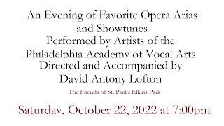 An Evening of Favorite Opera Arias and Show Tunes