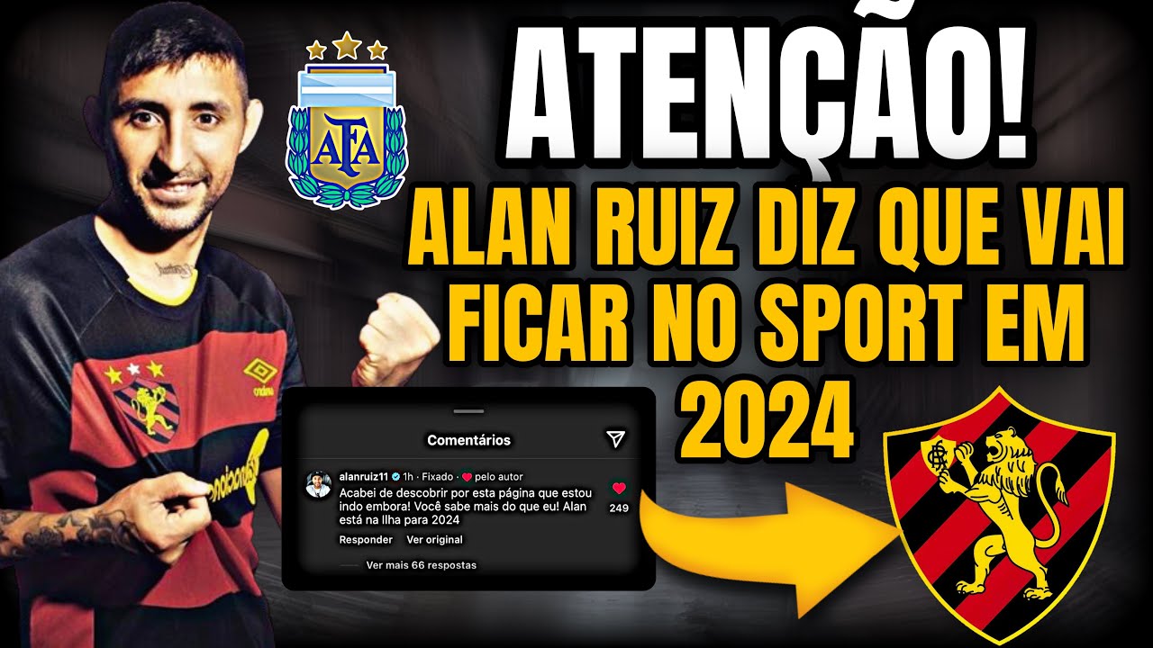 Alan Ruiz crava permanência no Sport através de rede social