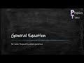 General Equation -1 For water drop falling at regular time intervals