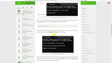 Hướng dẫn tạo môi trường ảo Python trên Windows và MacOs
