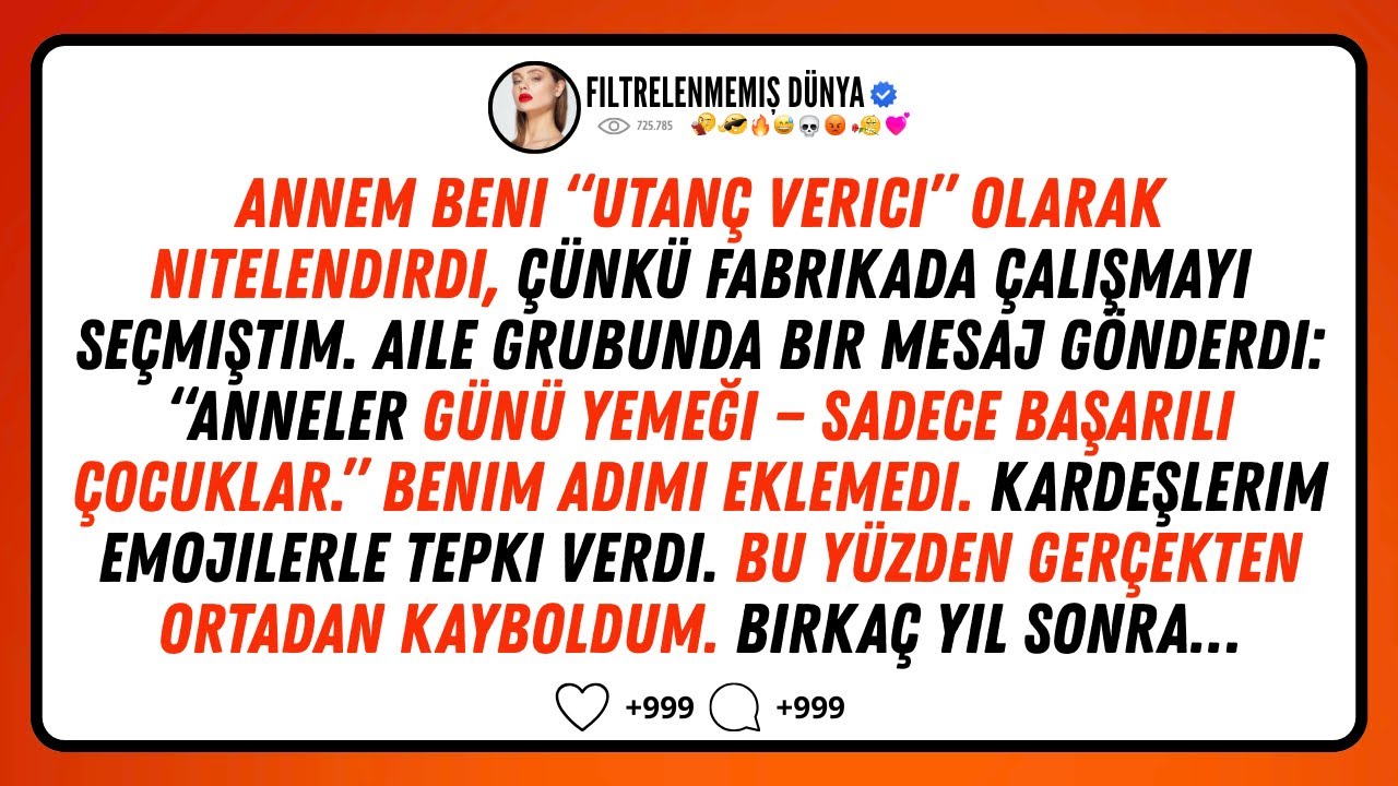 Annem beni “utanç verici” dedi, adımı sildi — yıllar sonra ortadan kayboluşum her şeyi değiştirdi