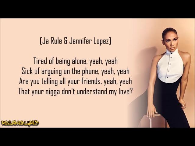 Jennifer Lopez - I'm Real (Murder Remix) ft. Ja Rule (Lyrics)