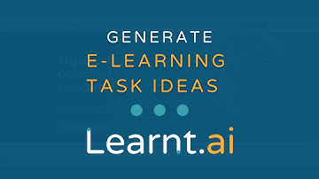 Design Interactive E-Learning Tasks with Learnt.ai