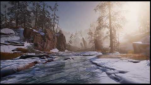 Unreal Engine 4 Snow Forest