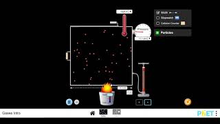 Pressure due to gases Phet Sim