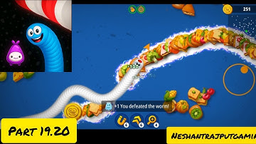 Worms Zone .io Hungry Snake gameplay walkthrough part 19.20 #snake #snakewormazone #games #gameplay