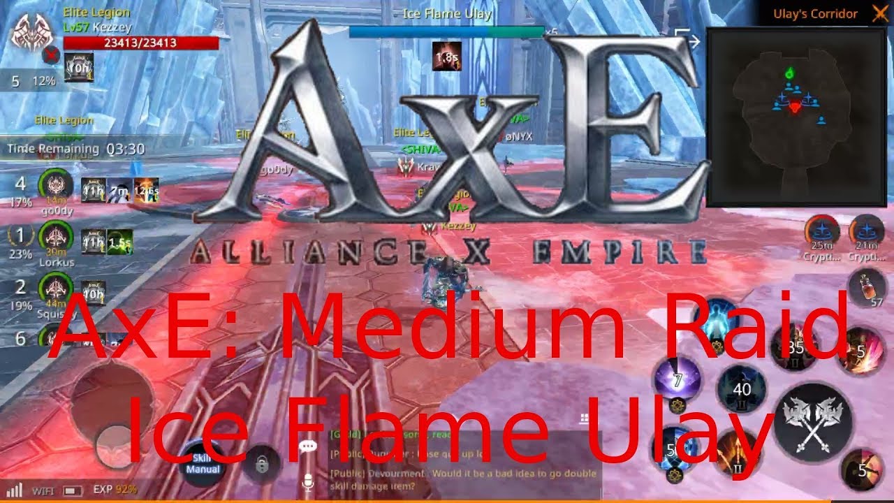 AxE: Ice Flame Ulay Medium Raid attempt