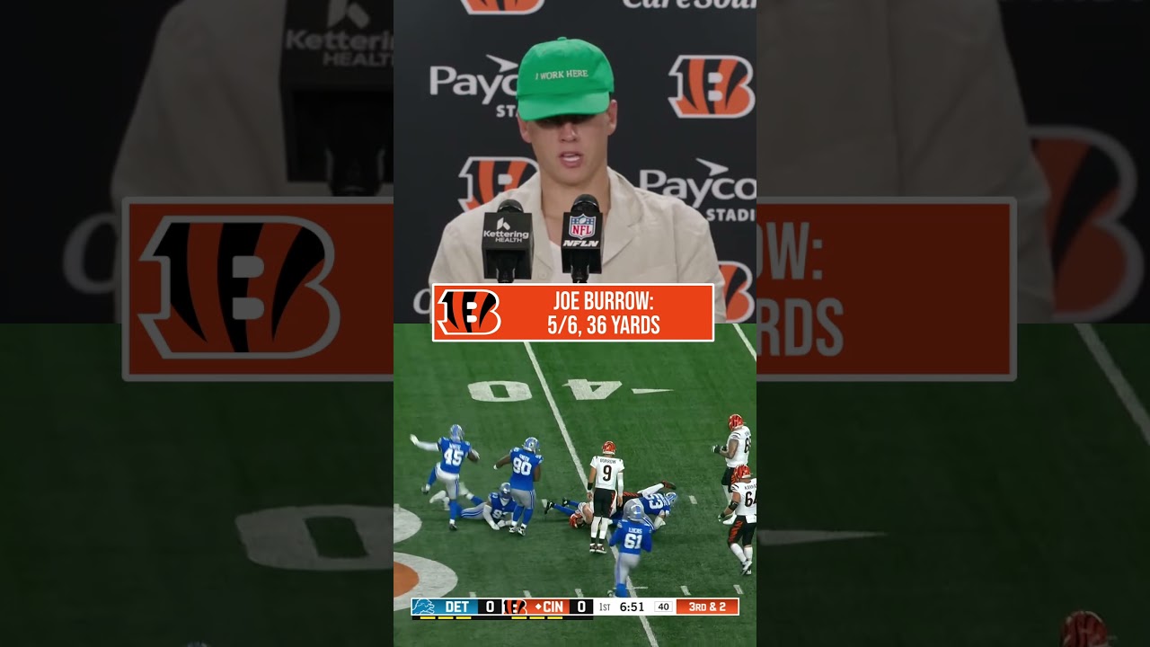 Joe Burrow on Preseason Debut vs Lions #Bengals