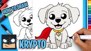 how to draw krypto superman