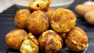No Fry Cheese Balls | नो फ़्राई चीज़ बॉल्ज़ हेल्थी भी है और कुरकुरे भी है | Potato Cheese Balls