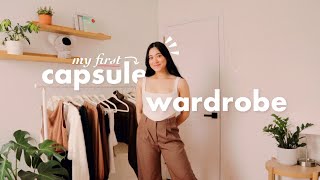 building my *first ever* CAPSULE WARDROBE! (saving my time and energy this spring 😌)