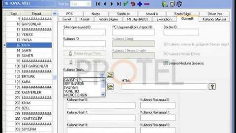MICROS 3700   1 Konfigürasyon   05 Kullanıcıya Kart Tanımlama