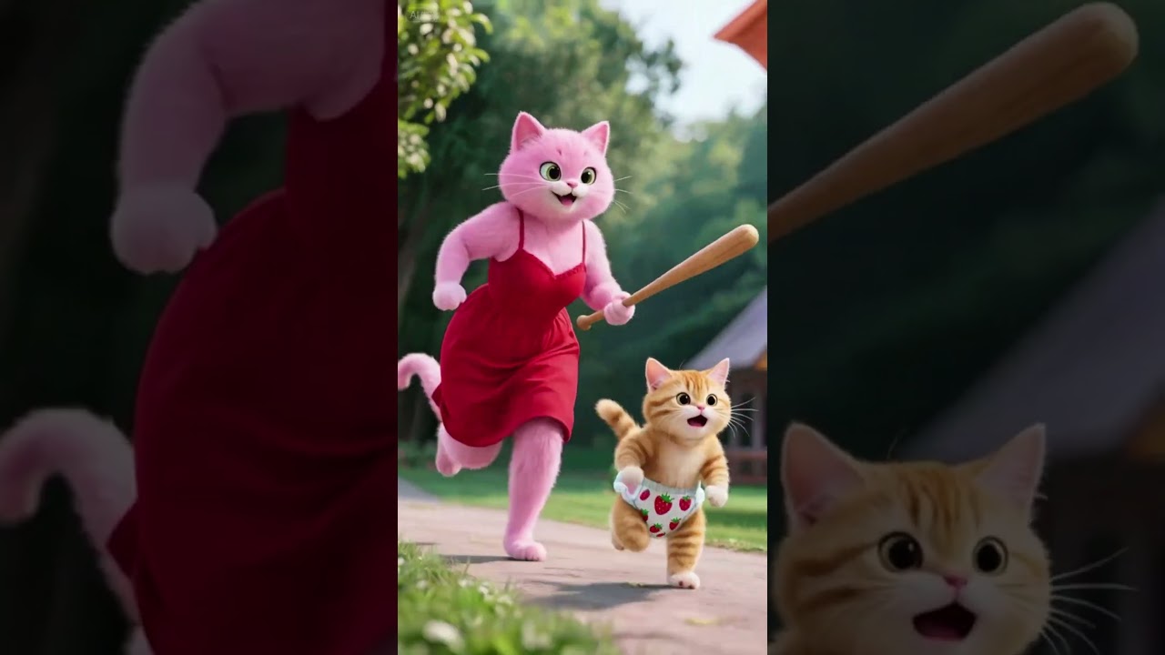 Kitten's Lipstick Mistake... Dad's Revenge Was Next Level! 😱💄