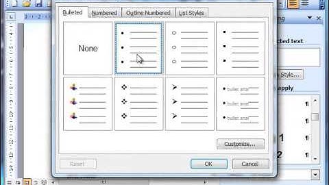How to use styles in Microsoft Word 2003