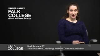 Sarah Berkowitz β19 on choosing Social Work