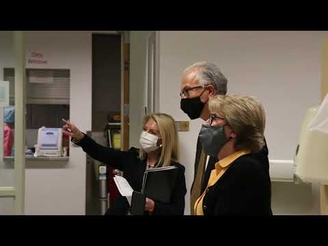 CU President Mark Kennedy tours the CU Anschutz Medical Campus