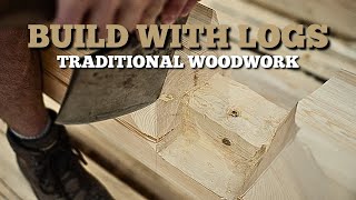 Log cabin build: Stepbystep notches and scribing