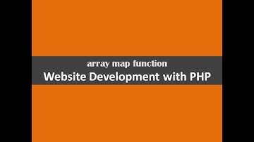 array map function  website development with php