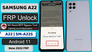 Samsung A22 Frp bypass 2022 | Samsung A22 Google Account Remove Launching browser event failed Fix