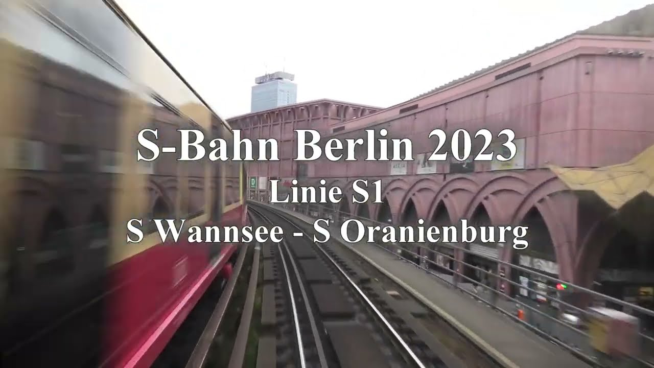 S-Bahn Berlin 2023 Linie S1 - Führerstandsmitfahrt