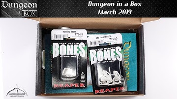 Dungeon in a Box March 2019 Unboxing