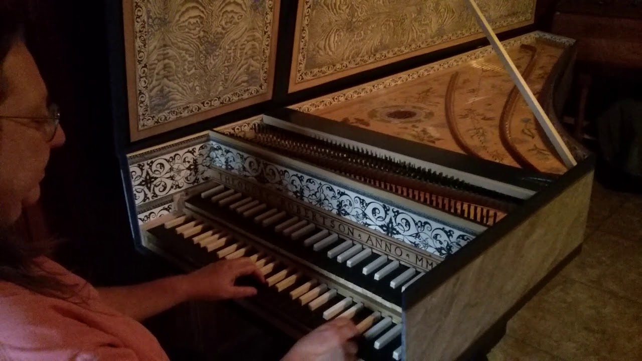 Double Manual version of the 1640 Andreas Ruckers harpsichord  by Ted Robertson