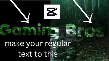 CapCut 2024 | TEXT Passage Through The Forest - TEXT TRANSITION | Full Guide | Gaming Bros