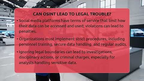Can OSINT Lead To Legal Trouble? - Tactical Warfare Experts