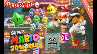 Super Mario 3D World Part 8 (World 8 100% Complete/Cat Bowser)