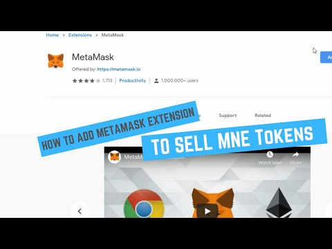 How to sell Minereum Tokens through Metamask ERC 20 Wallet & How to connect wallet via Chrome extnsn