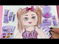 Paper DIY / Roblox paper doll makeover ……. Relaxing paper play