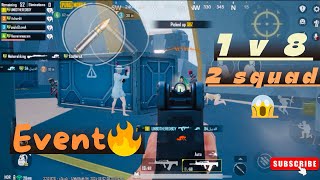 Meny 2 squad pe rush kia😱| 1v8 in event 🔥