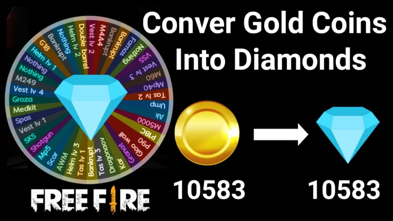 How To Convert Gold Coins Into Diamonds In Free Fire ...