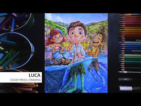 Luca” Prisma Color pencil art