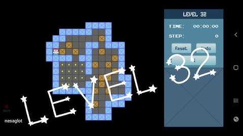 Classic Sokoban Level 32 | without UNDO | Solution 1 - 90