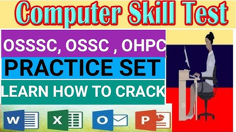 Skill test 5 For OSSSC | Excel Based Practice | Learning With Priti By Santosh