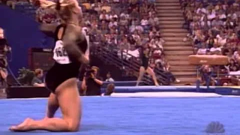 Jennie Thompson - Floor Exercise - 1999 U.S. Gymna...