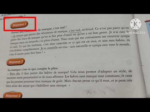 tronc commun جدع مشترك les caractéristiques d' un texte argumentatif page: 22, 23
