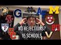 Realistic college decision reactions 2023  15 schools ivies georgetown umich west point usafa