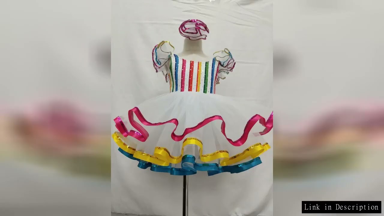 Kids Ballroom Clothing Sequined Modern Dance Tutu Dress Girls Jazz Dance Dresses For Prom Stage Wear