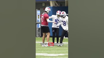 Josh Allen has a different handshake with every receiver! #shorts #nfl #bills