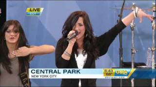 Demi Lovato -  Can't Back Down (Live On Good Morning America) - Camp Rock 2 HD Resimi