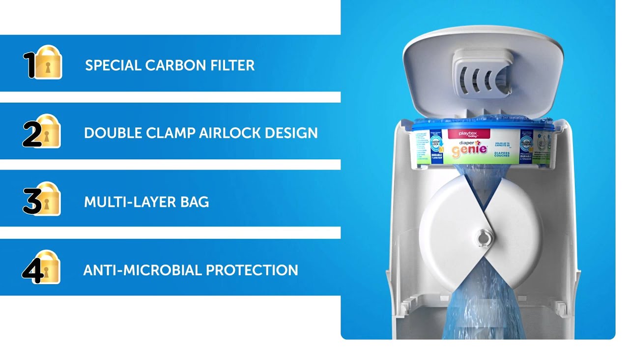 Playtex Diaper Genie Complete Disposal System YouTube Playtex Diaper Genie Complete Disposal System YouTube