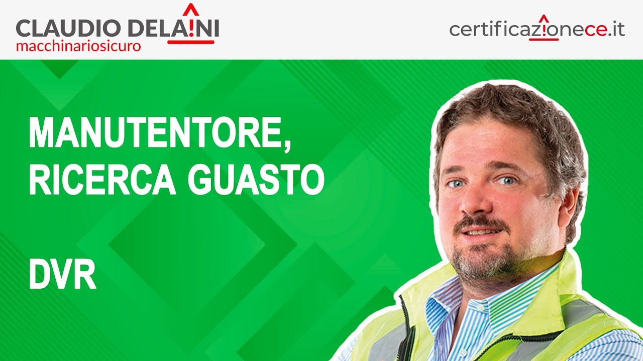 MANUTENTORE, RICERCA GUASTO – DVR