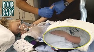 Trinity's Broken Arm Emergency - Rushed to Hospital - Setting Bones & Splint Cast screenshot 2