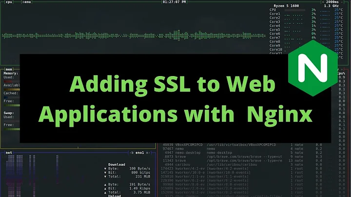 How to Add SSL Encryption to Web Apps Using the Nginx Reverse Proxy