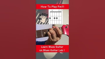 How to play Fm7 on guitar in an open string position #shorts #Fm7 #openstrings