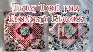 Economy Block Ruler Demo with Creative Grids Square on Square Ruler- Month 3 Boho Heart Quilt-a-Long