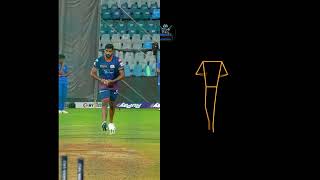 Jasprit Bumrah Bowling Action Breakdown using AI 🔥 | Skeleton Analysis + Slow Motion