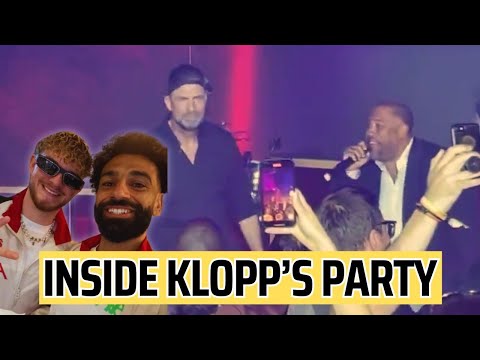 INSIDE Jurgen Klopp's leaving party - rapping with John Barnes!